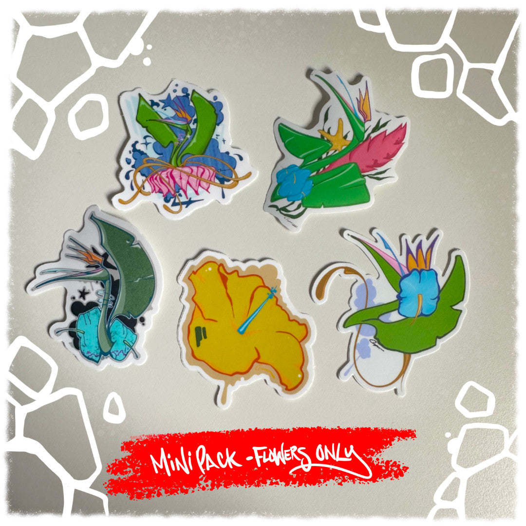 Mini Sticker Pack Flowers Only Vol. 1 (6 Pcs.)