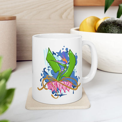 RFA Lotus Bird Ceramic Mug 11oz