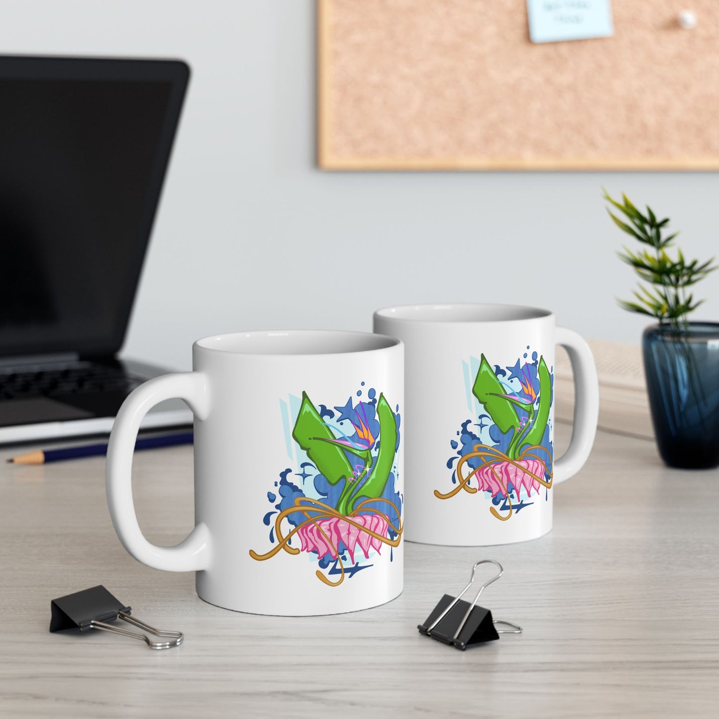RFA Lotus Bird Ceramic Mug 11oz