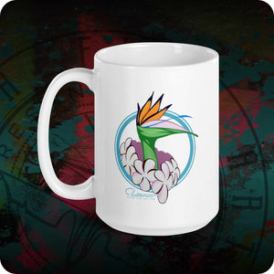 RFA OG Bird Of Paradise Large 15oz. white glossy mug